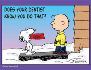 peanuts dentist
