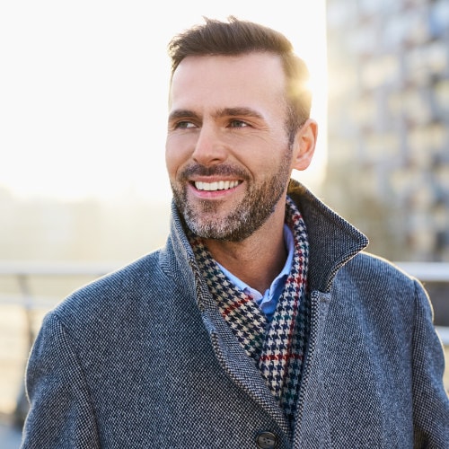 Man Smiling after getting dental sealants in Mesa, AZ